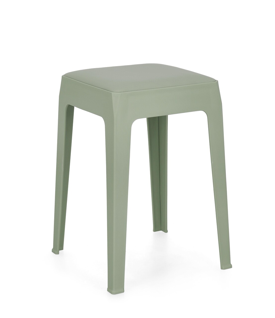 Scaun Bunny, Bizzotto, 33x33x47 cm, piele ecologica/polipropilena, verde sage - imagine 4